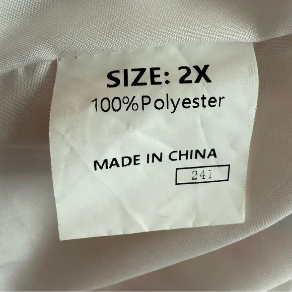 Retro Floral Pink and Orange Ruffle Short Romper Size 2X - Picture 7 of 8